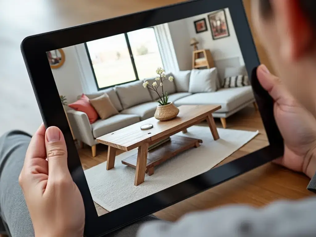 Furniture design project inside a tablet
