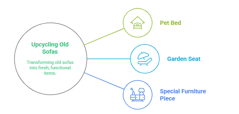Ideas creativas para reciclar un sofá antiguo