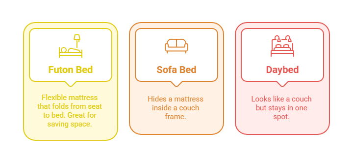 Futon vs. Sofa Bed vs. Daybed What Sets a Futon Bed Apart