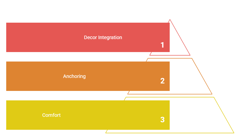Ground the Space with a Rug Under Your Grey Colour Couch - visual selection