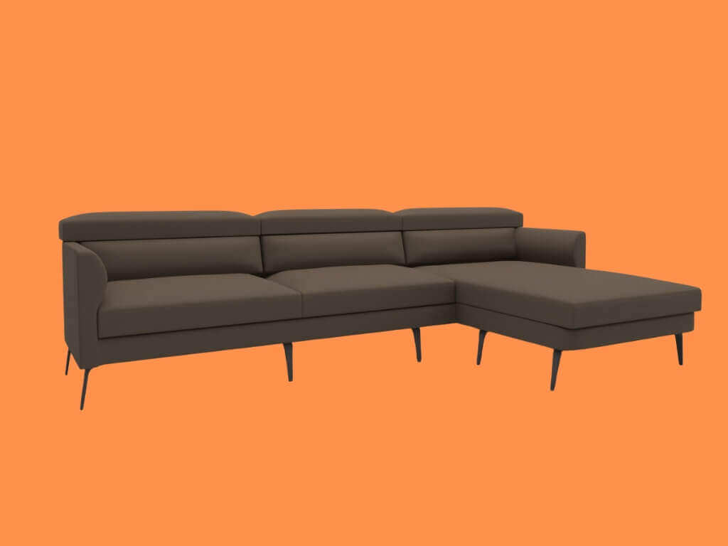 L-Shaped Chaise Lounge Sofa