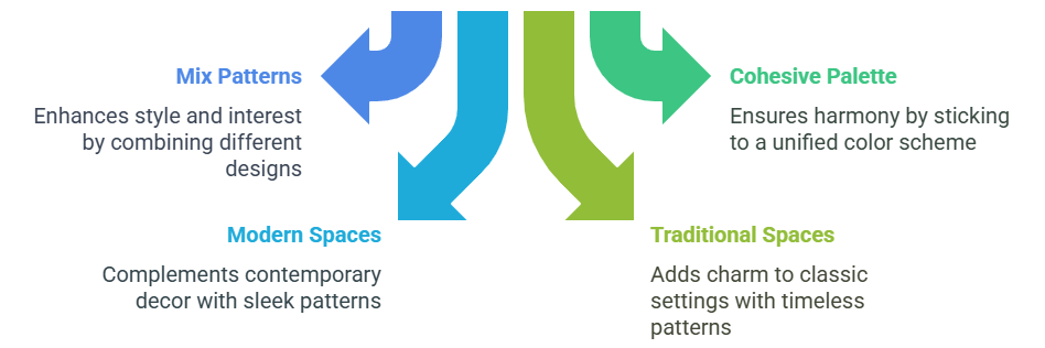 Use Different Patterns with Grey Couches