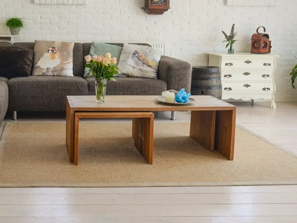 Coffee Table Decor with a Pop of Colour