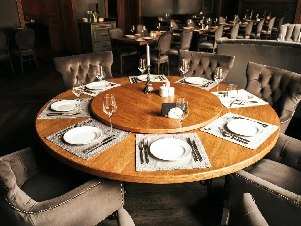 Start Simple and Build Up for a Versatile Round Dining Table