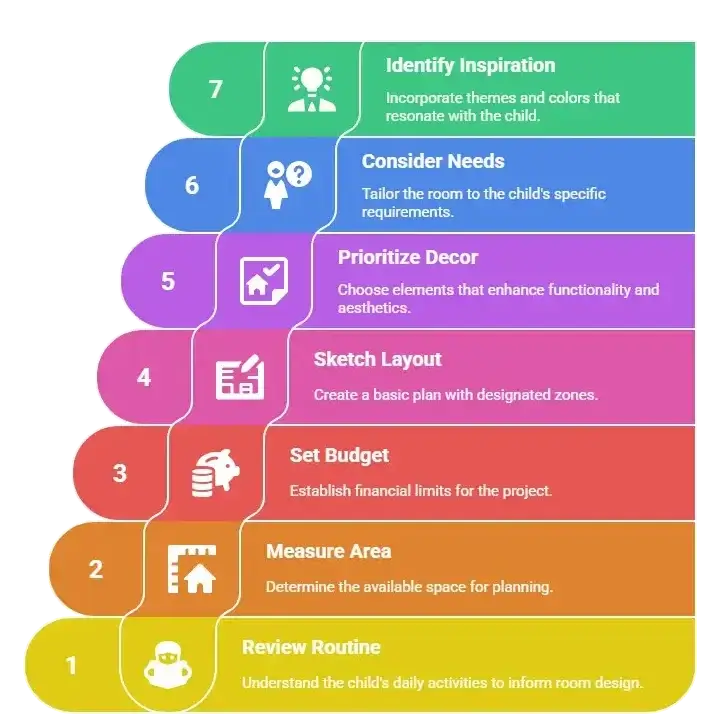 Lista de ideas para la habitación de los niños: Cómo empezar con la planificación práctica