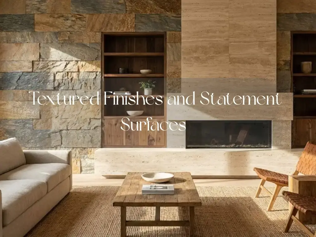 تشطيبات مزخرفة وأسطح مميزة